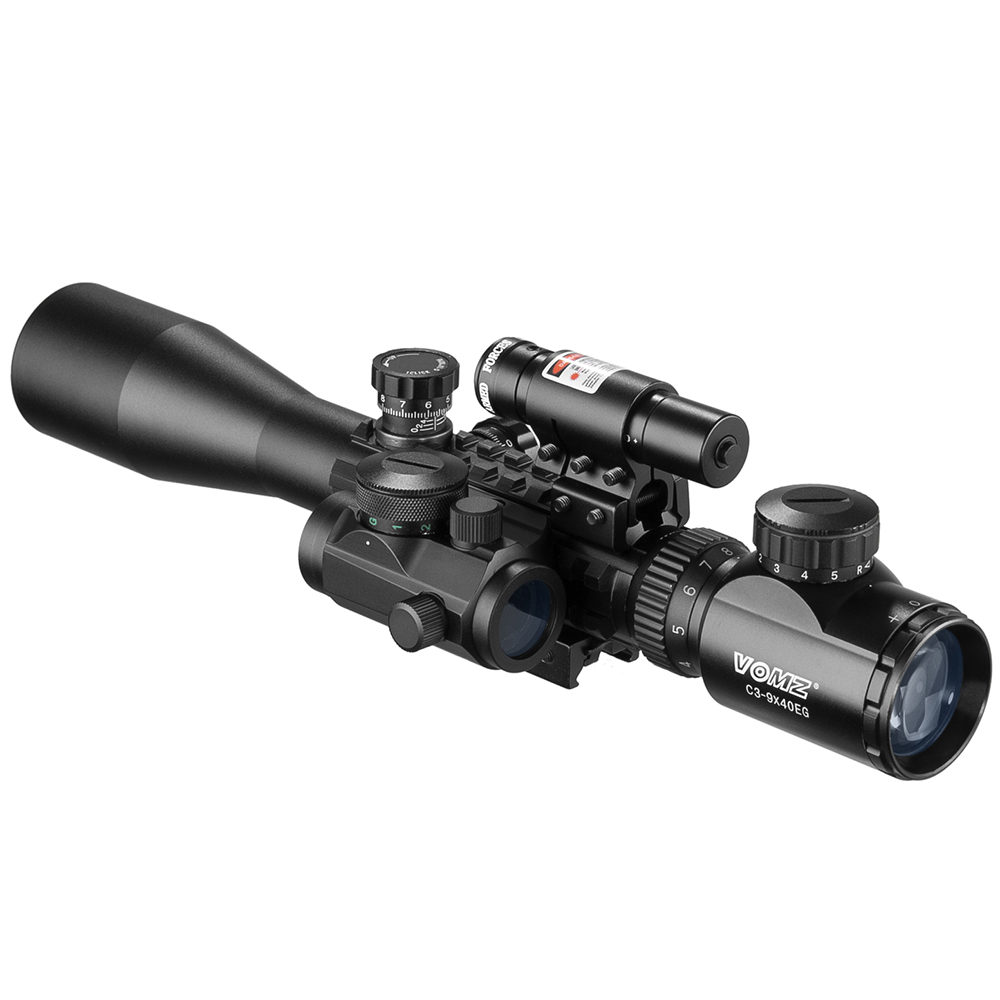Crossbow Scope Sight - Vomz 3-9X40 스코프 와이어 거리 측정기