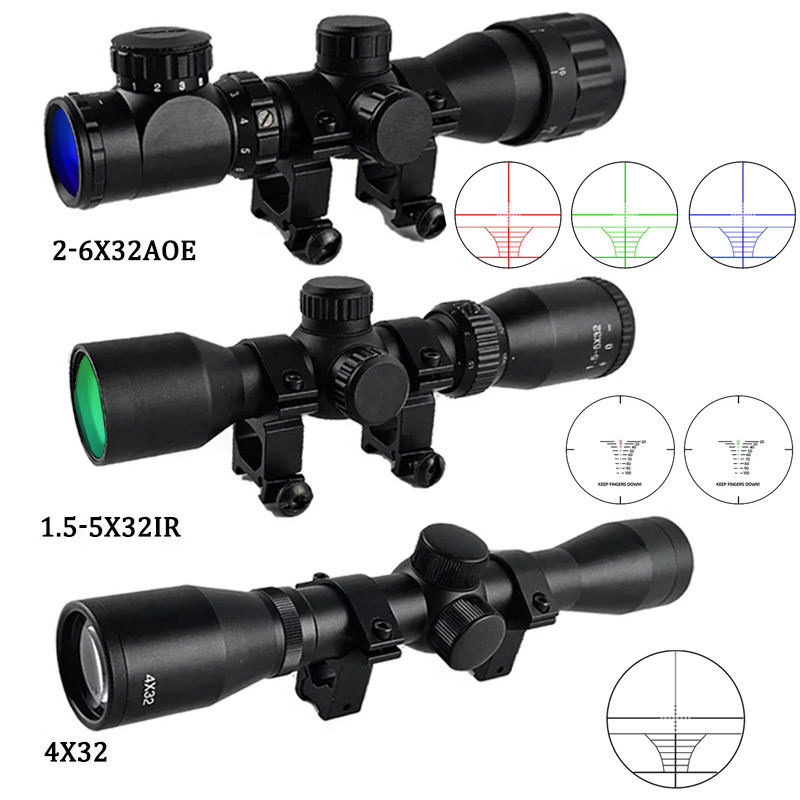 Crossbow Scope Sight - 4x32 1.5-5x32IR 2-6X32AOE 전술 스코프 크로스보우