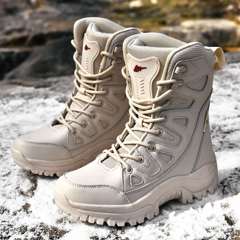 Outdoor Hunting Boots For Men - 플러시 겨울 야외 하이킹 부츠 커플
