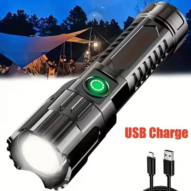Outdoor Hunting And Fishing - 새로운 고출력 LED 손전등 USB 충전식