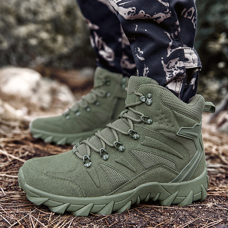 사막 전투 훈련 부츠 남성용 아웃도어 캠핑 내마모성 신 - Outdoor Hunting Boots For Men 리뷰 및 가격
