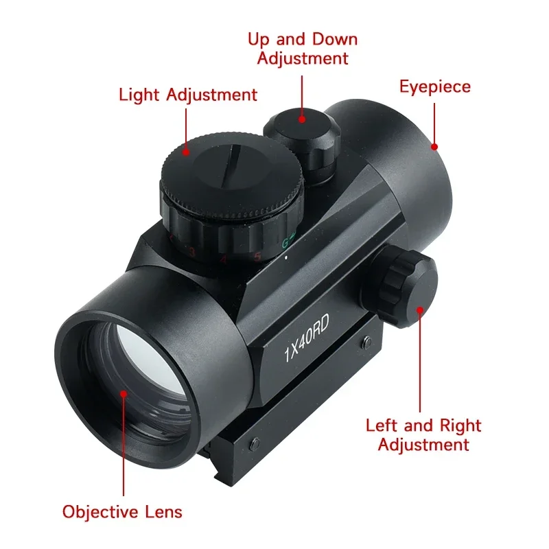 전술용 1X22X33 레드 도트 사이트 1X25 사냥용 - Crossbow Scope Sight 리뷰 및 가격
