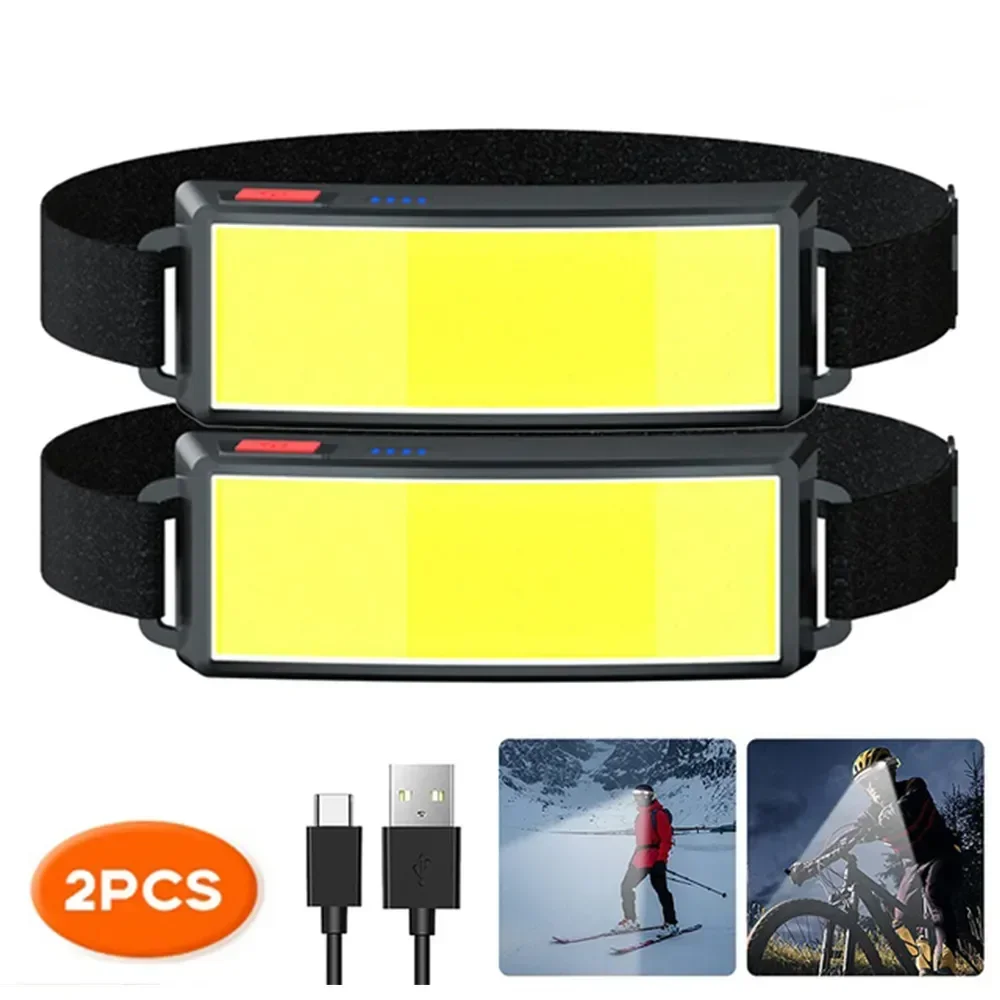 COB 휴대용 LED 헤드라이트 야외 헤드라이트 내장  - Outdoor Hunting And Fishing 리뷰 및 가격