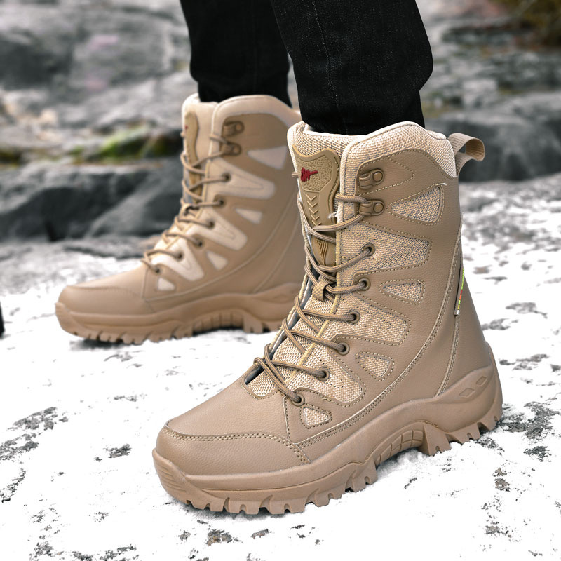 플러시 겨울 야외 하이킹 부츠 커플 남성 트레킹 신발  - Outdoor Hunting Boots For Men 리뷰 및 가격
