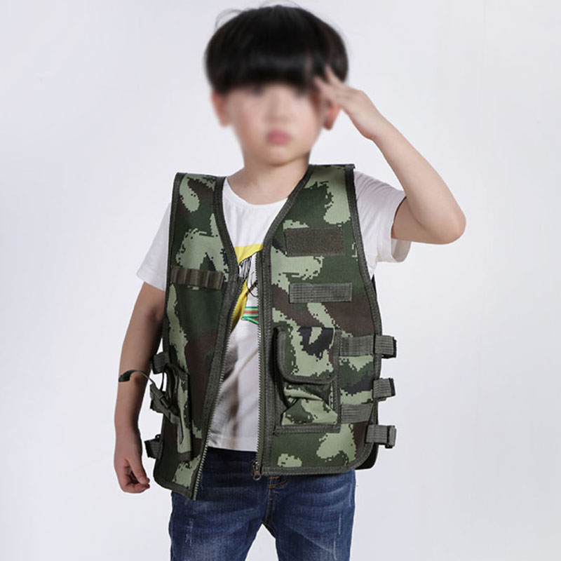 야외 어린이 조끼 전술 소년 소녀 위장 CS 게임 조끼 - Hunting Outdoor Boys 리뷰 및 가격