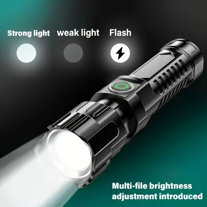 새로운 고출력 LED 손전등 USB 충전식 토치 내장  - Outdoor Hunting And Fishing 리뷰 및 가격
