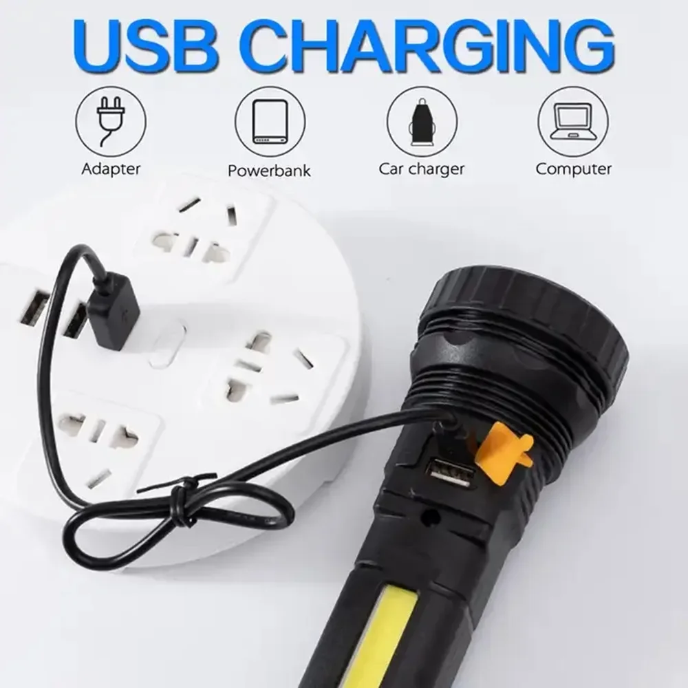 1PC 다기능 태양열 LED 손전등 야외 장거리 토치  - Outdoor Hunting And Fishing 리뷰 및 가격