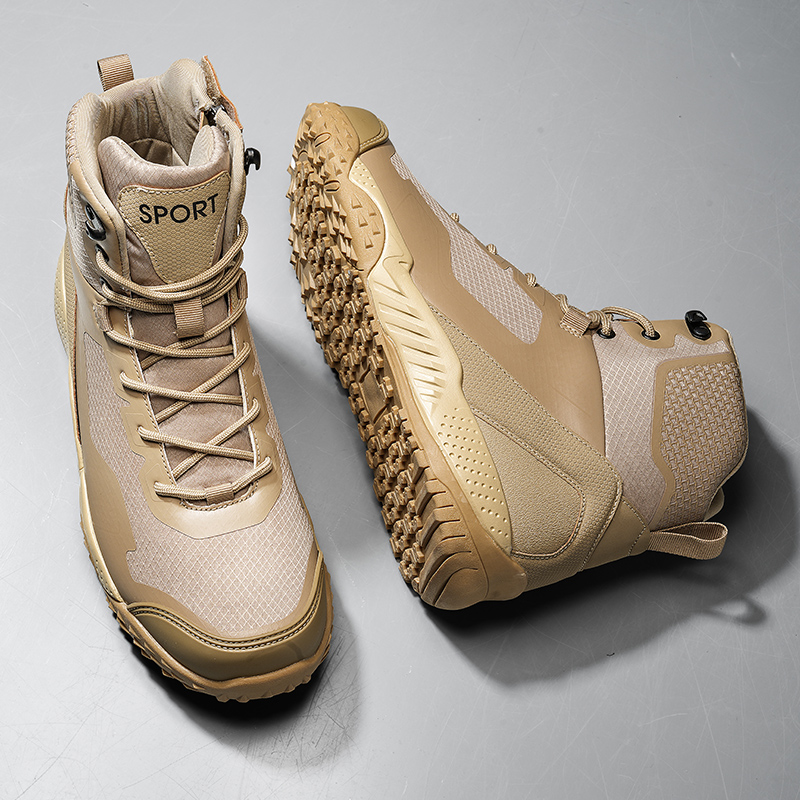남성용 새로운 전술 부츠 야외 훈련 안전 작업 미끄럼  - Outdoor Hunting Boots For Men 리뷰 및 가격